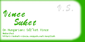 vince suket business card